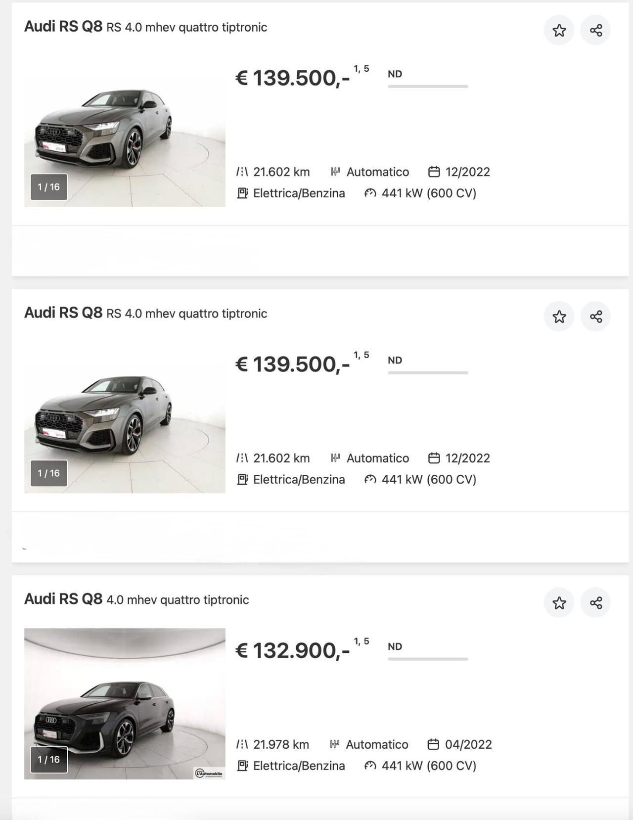 AUDI RSQ8 V8 - PIU IVA 22% - PREZZO TOP EUROPA