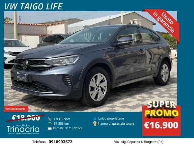 Volkswagen Taigo Life 1.0 TSI 95CV Vari colori disponibili
