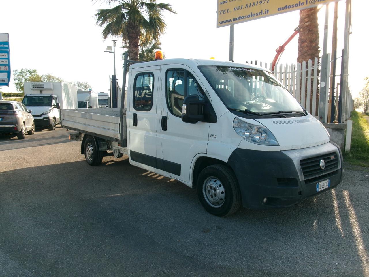 Fiat Ducato 3000 160CV DOPPIA CABINA 7 POSTI CASSONE FISSO 3.50 METRI