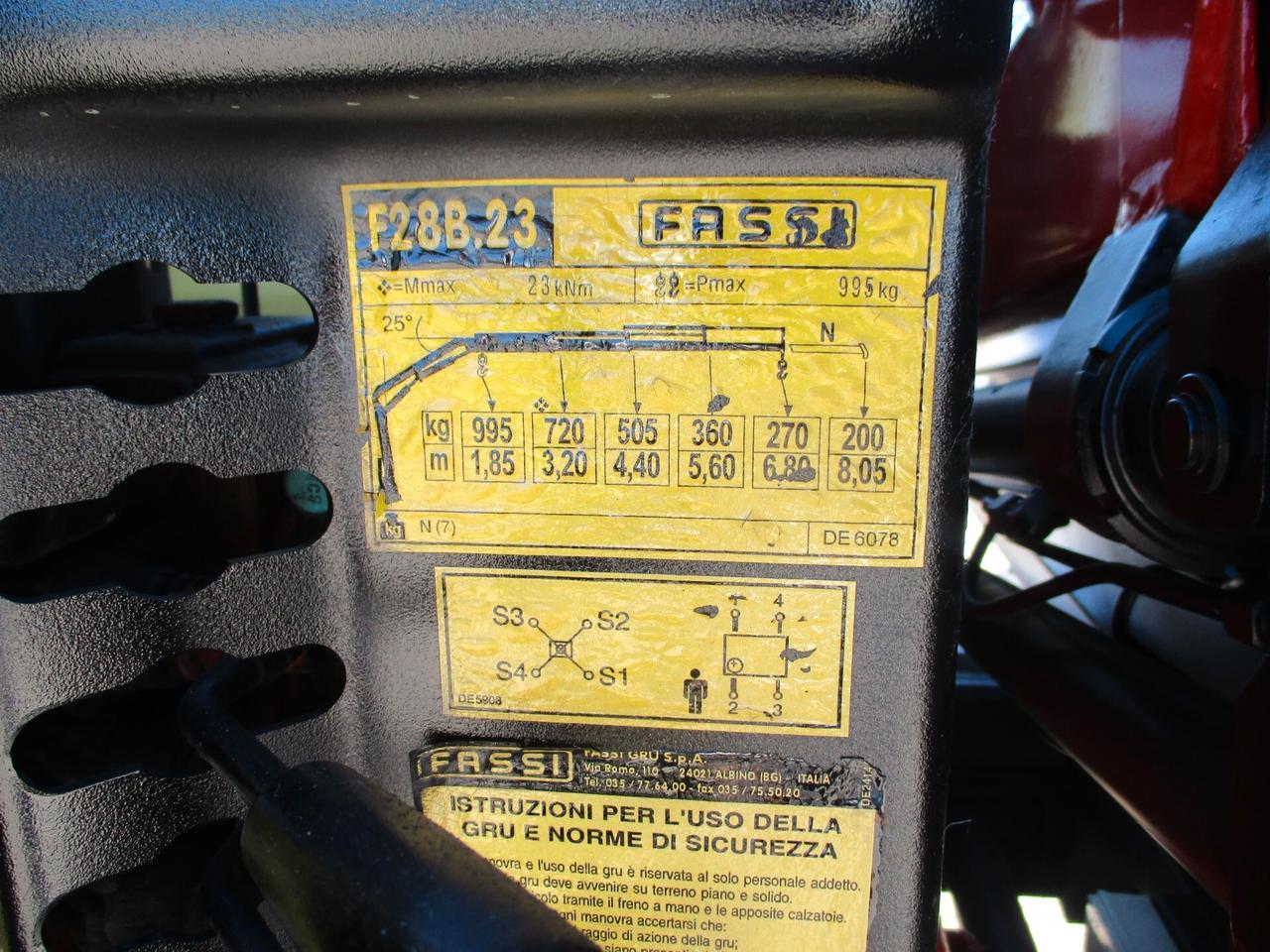 Iveco Daily 50C15 K 3000 150CV E4 GRU FASSI F28/3S+RIBALTABILE