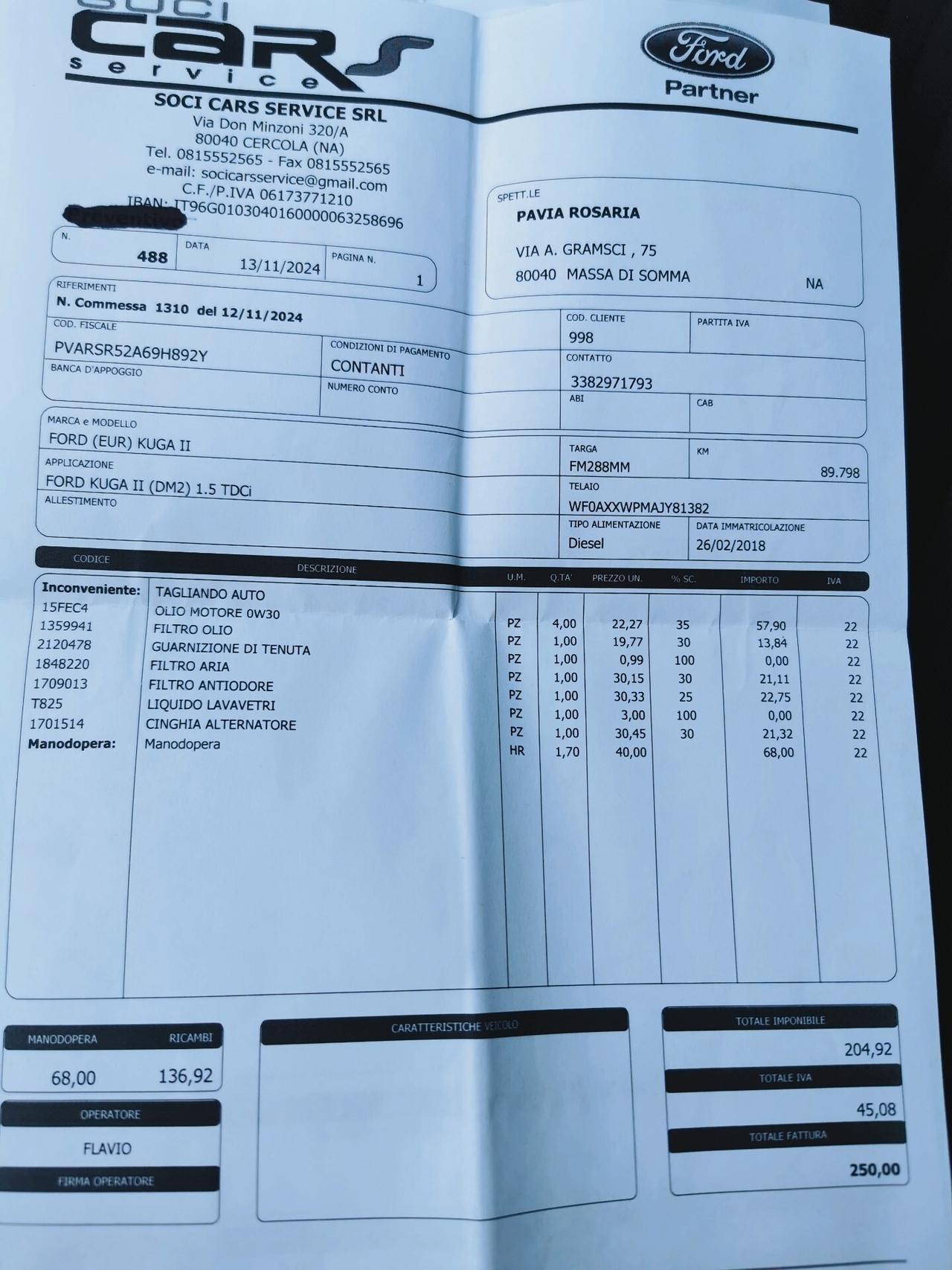 Ford Kuga 1.5 TDCI 120cv S&S 2WD Titanium