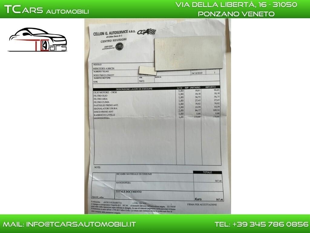 MERCEDES A180 AUTOMATICA - NAVI - EURO 6B