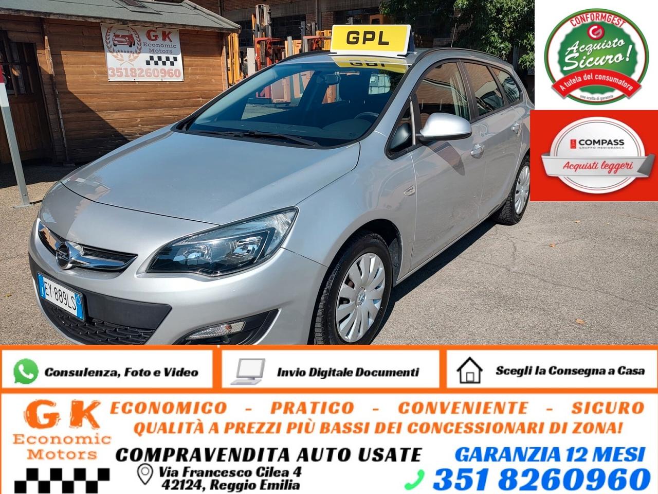 Opel Astra 1.4 140CV Sports Tourer Cosmo, BENZINA\GPL CON SCADENZA 2035, OK NEOPATENTATI, GARANZIA L.12 MESI
