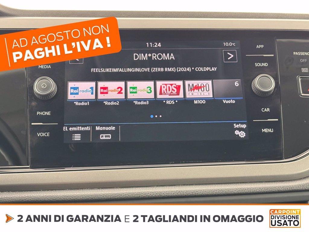 VOLKSWAGEN Polo 5p 1.0 evo comfortline 80cv del 2019