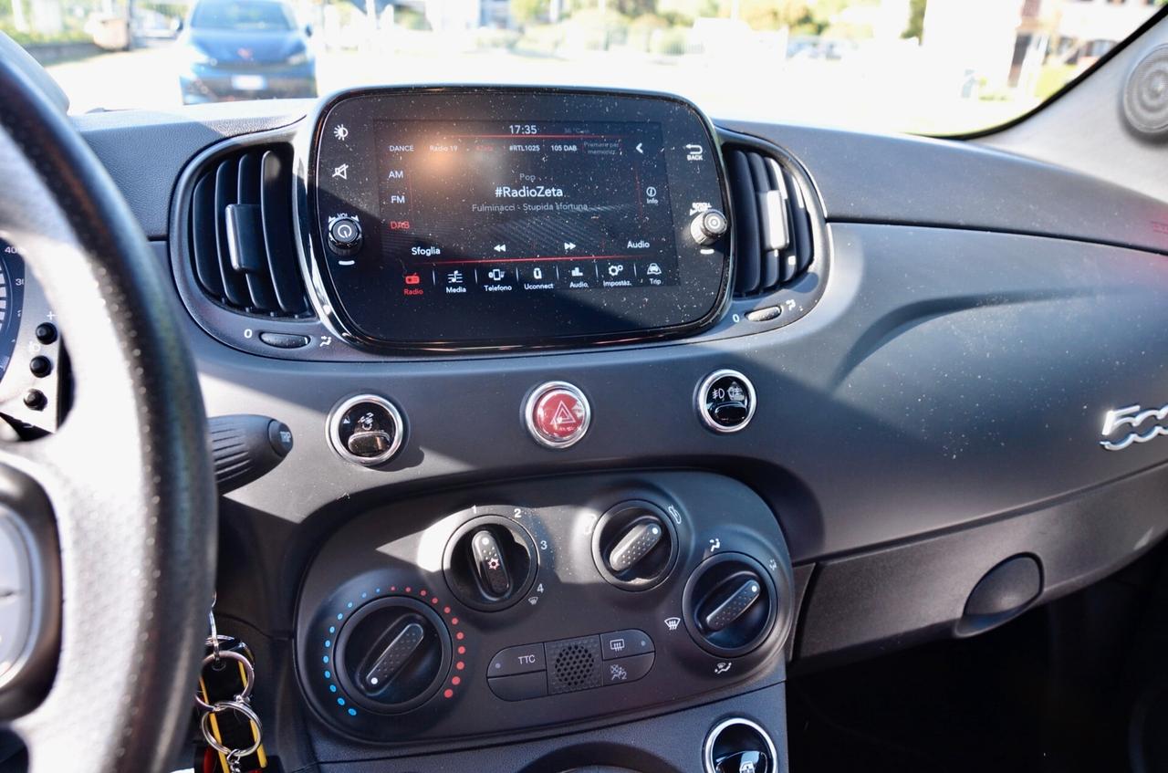 ABARTH F595 1.4 T-JET 165cv, UNICOPROPRIETARIO, SERVICE ABARTH, EURO 6D, ROSSO OFFICINA, RECORD MONZA, APPLE ANDROID, PERMUTE