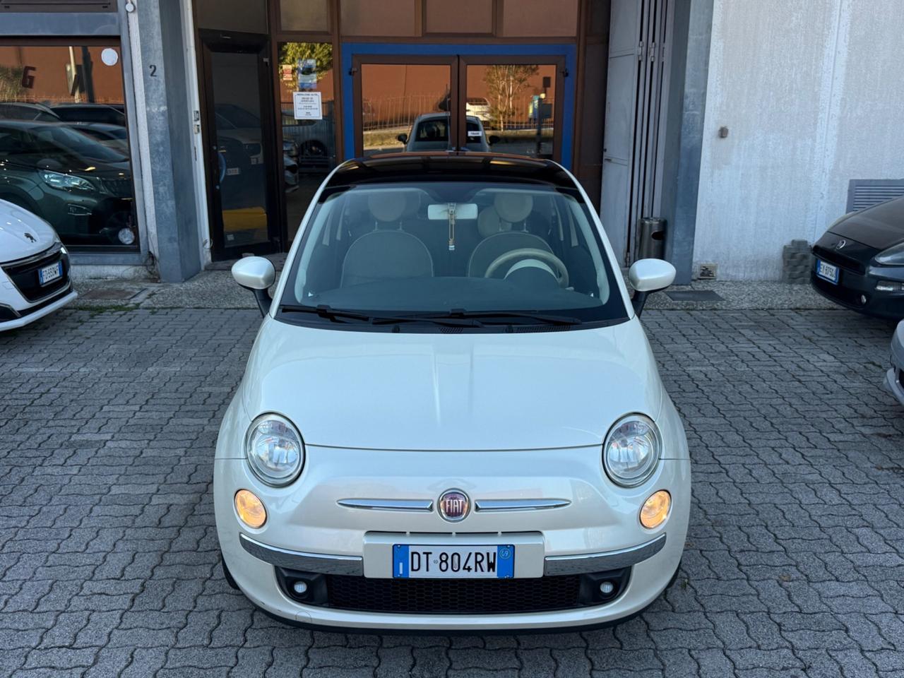 Fiat 500 Bianco speciale cielo panorama 1.2 Lounge