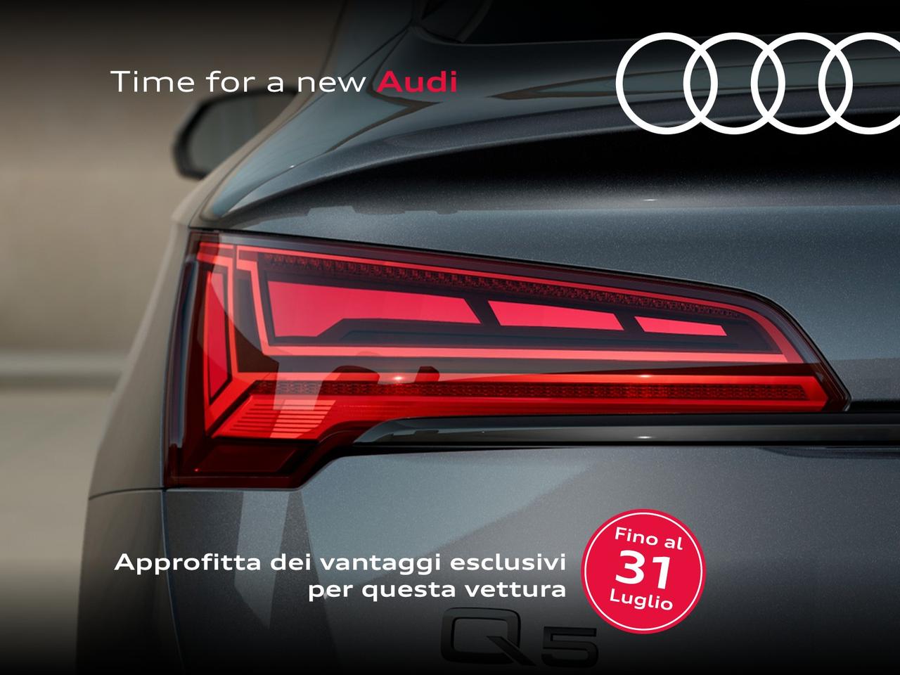 Audi Q5 sportback 40 2.0 tdi mhev 12v identity black quattro s-tronic