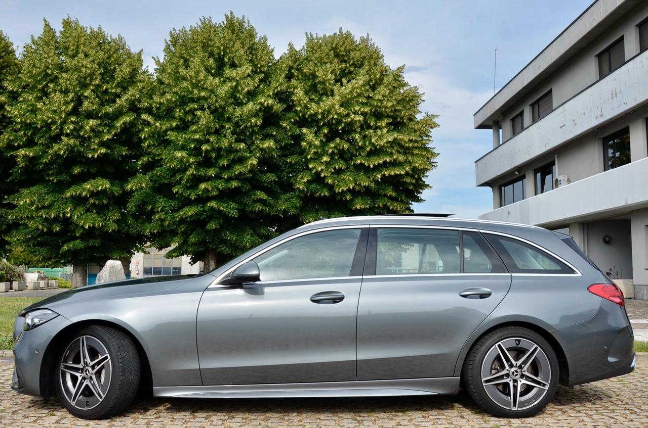 MERCEDES-BENZ C22Od MILD HYBRID PREMIUM AMG LINE 200cv AUTO, UNICO UTILIZZATORE, EURO 6D, TETTO, RETROCAMERA, NAVI, LUCI AMBIENTE, PERMUTE