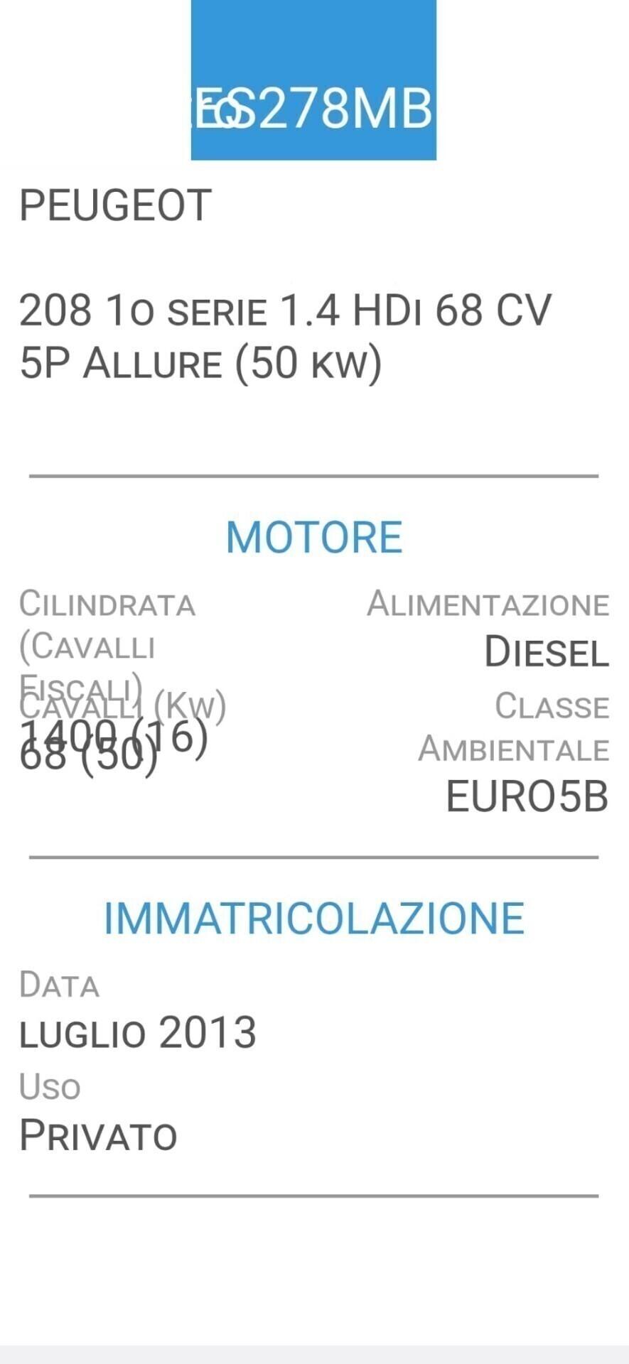 PEUGEOT 208 1,4 HDI-UNICA PROPRIETAR-4 REVISIONI