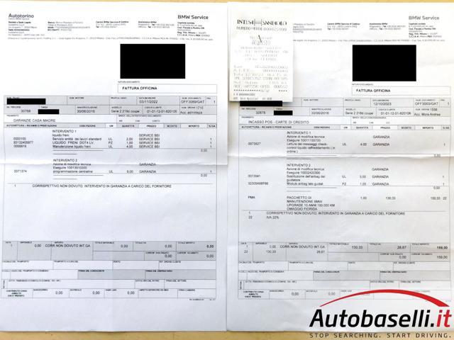 BMW 218 D COUPE SPORT AUTOMATICA 150CV UNICO PROPRIETARIO