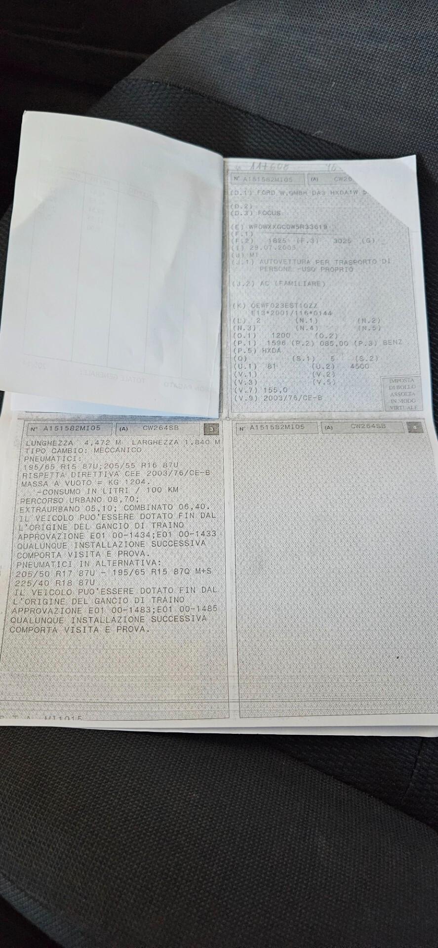 Ford Focus 1.6 BENZINA NEOPATENTATI