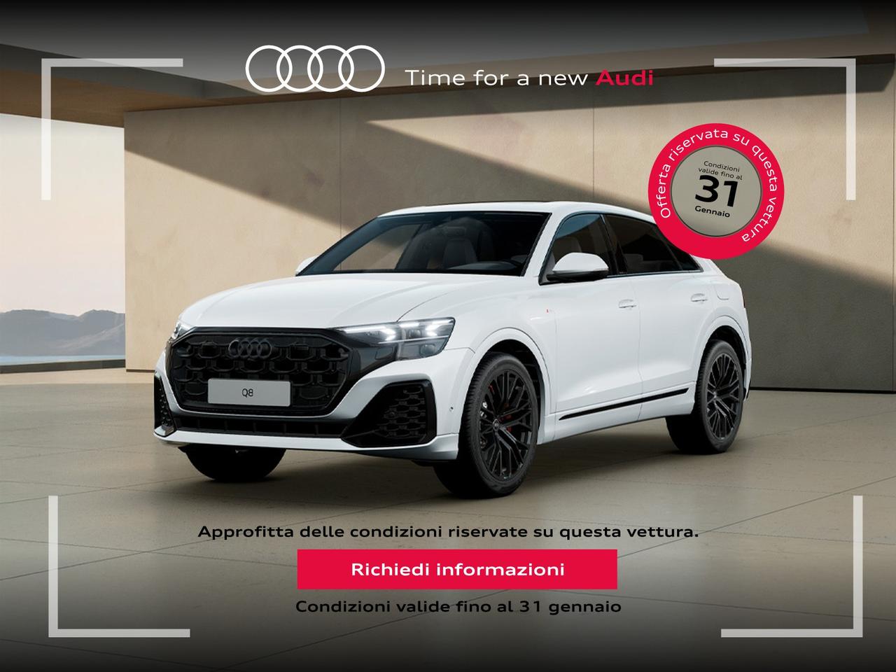 Audi Q8 3.0 tfsi e s line edition quattro 394cv tiptronic