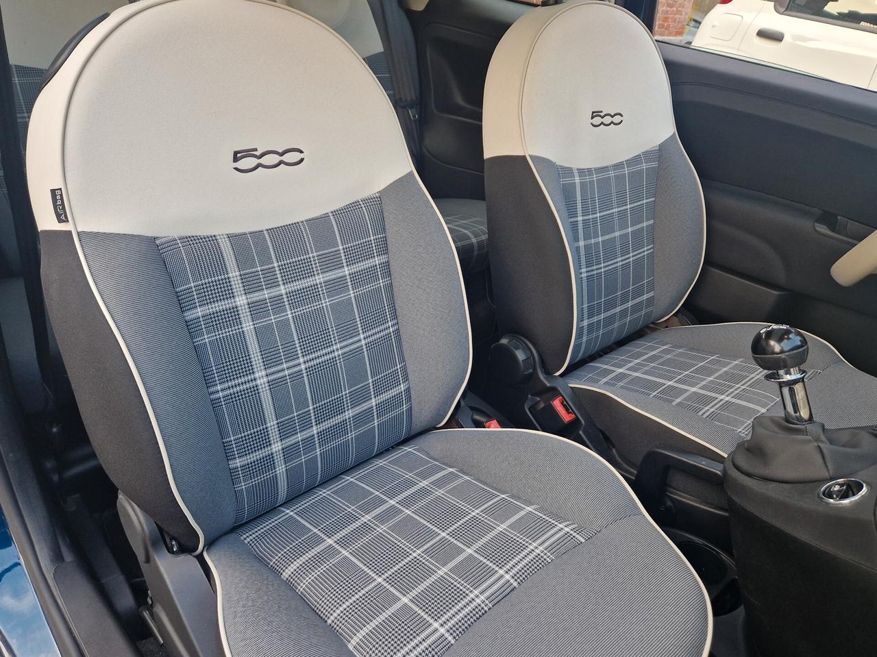 Fiat 500 1.2 70CV "46.400 km" Carplay, Sensori, Fendinebbia