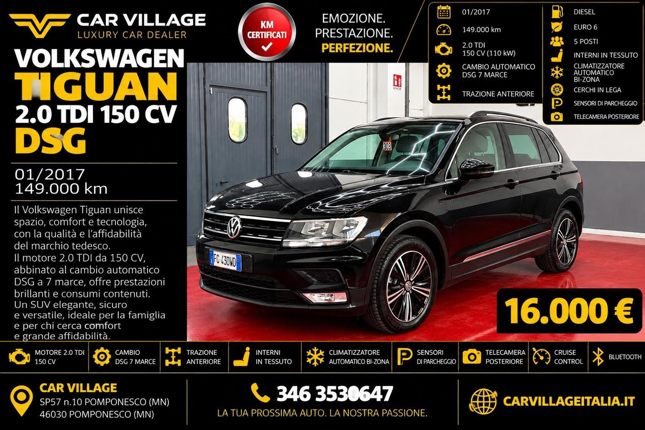 Volkswagen Tiguan 2.0 TDI SCR DSG Business BlueMotion Technology