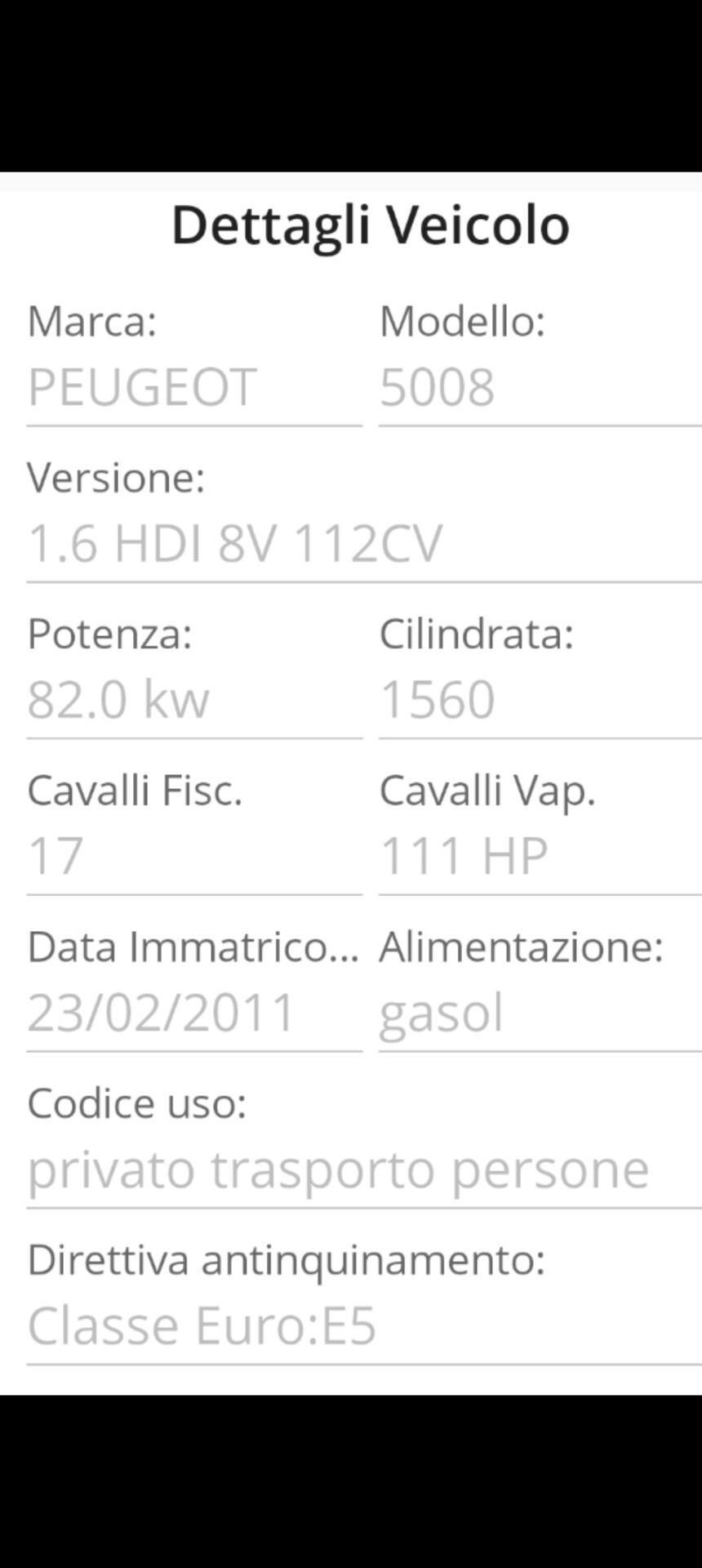 Peugeot 5008 1.6 HDi 112CV Premium