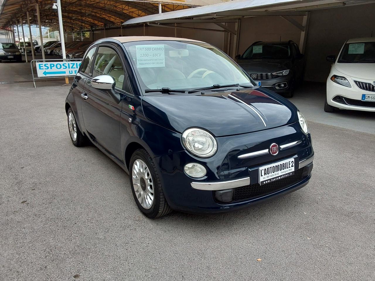 Fiat 500 C 1.2 Lounge con impianto Metano
