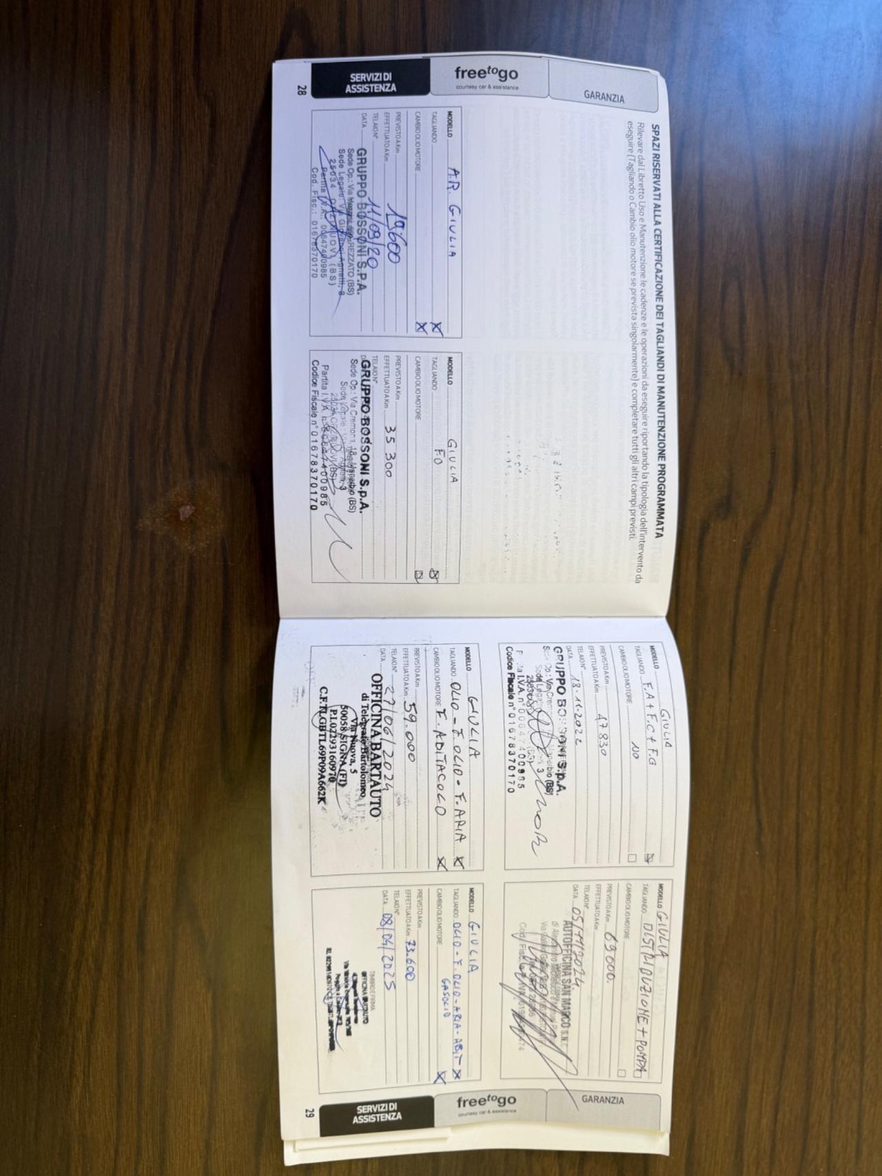 Alfa Romeo Giulia 2.2 Turbodiesel 150 CV AT8 Super