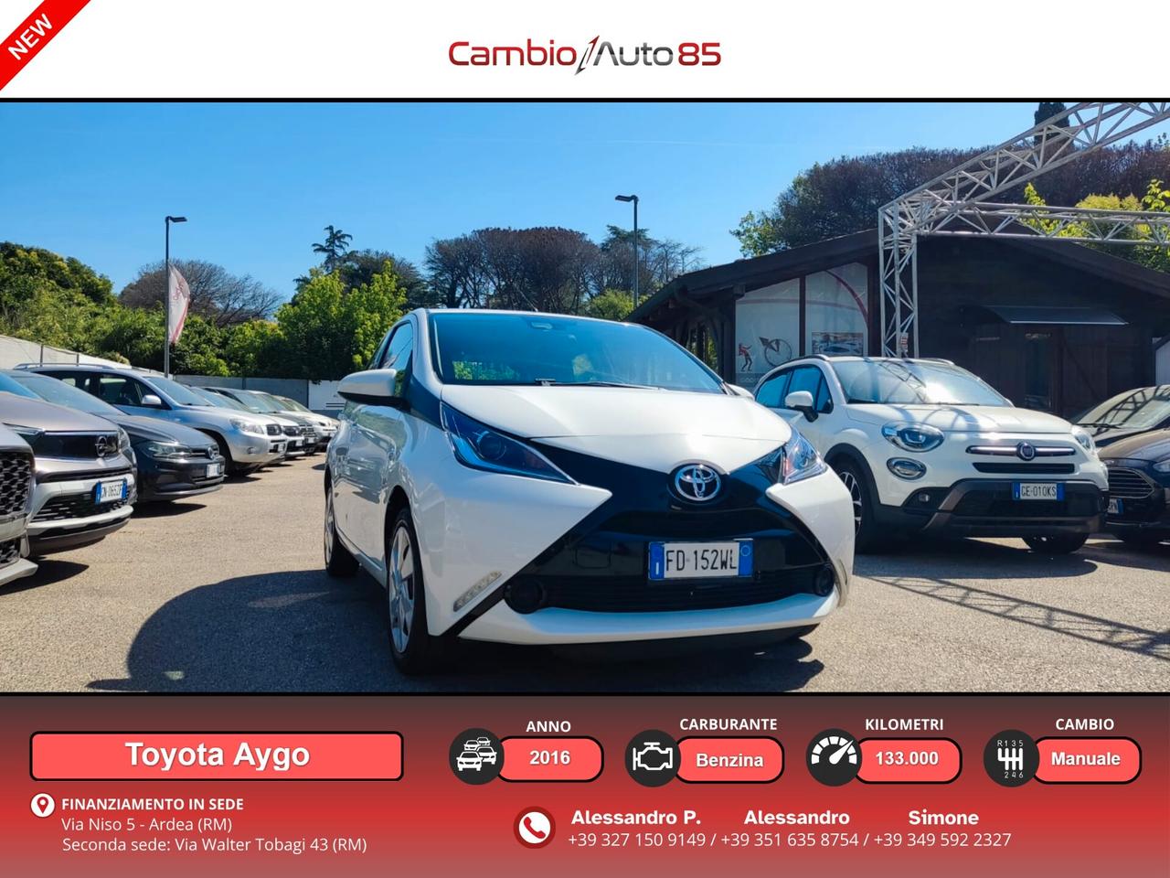 Toyota Aygo 1.0 VVT-i 69 CV 5 porte x-clusiv