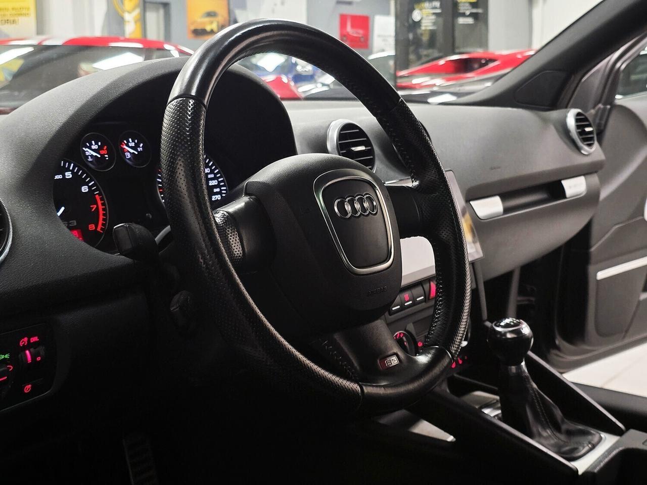 Audi A3 II 3P 2.0 tfsi QUATTRO 265cv FRIZIONE + VOLANO NUOVI €3500_GARANZIA 12 MESI _ FULL OPTIONAL_TETTO_AUDIO BOSE