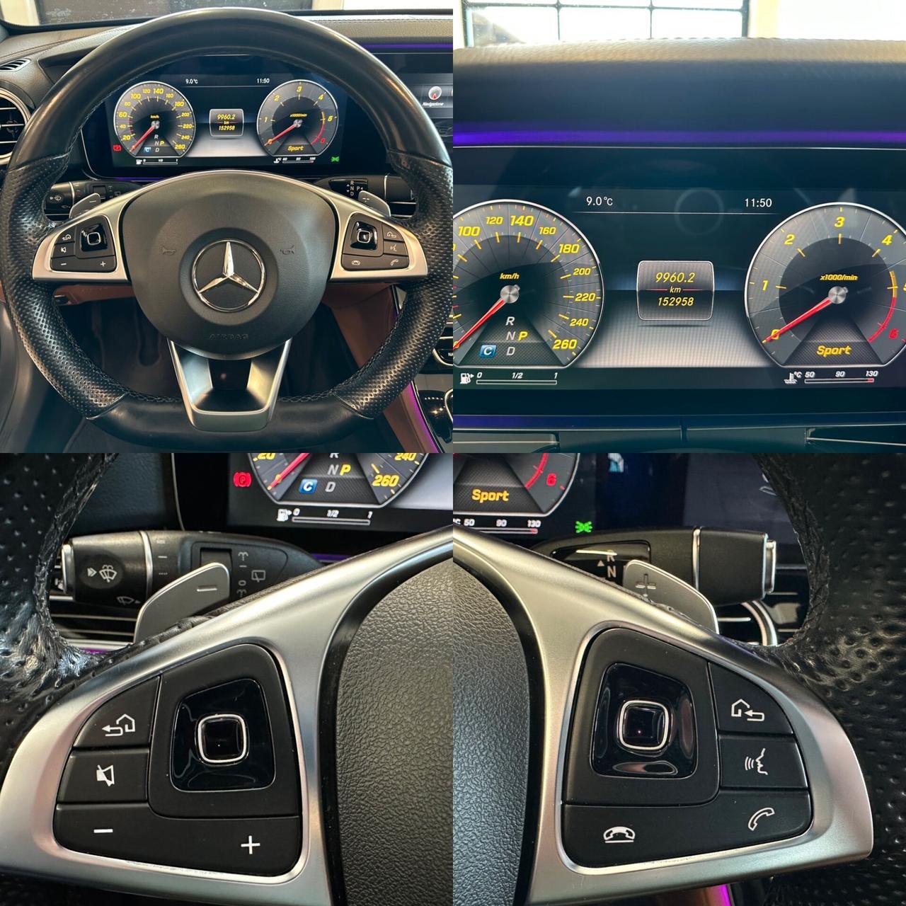MERCEDES E 220 SW d PREMIUM PLUS AMG LUCI AMBIENTE*TETTO*CARPLAY