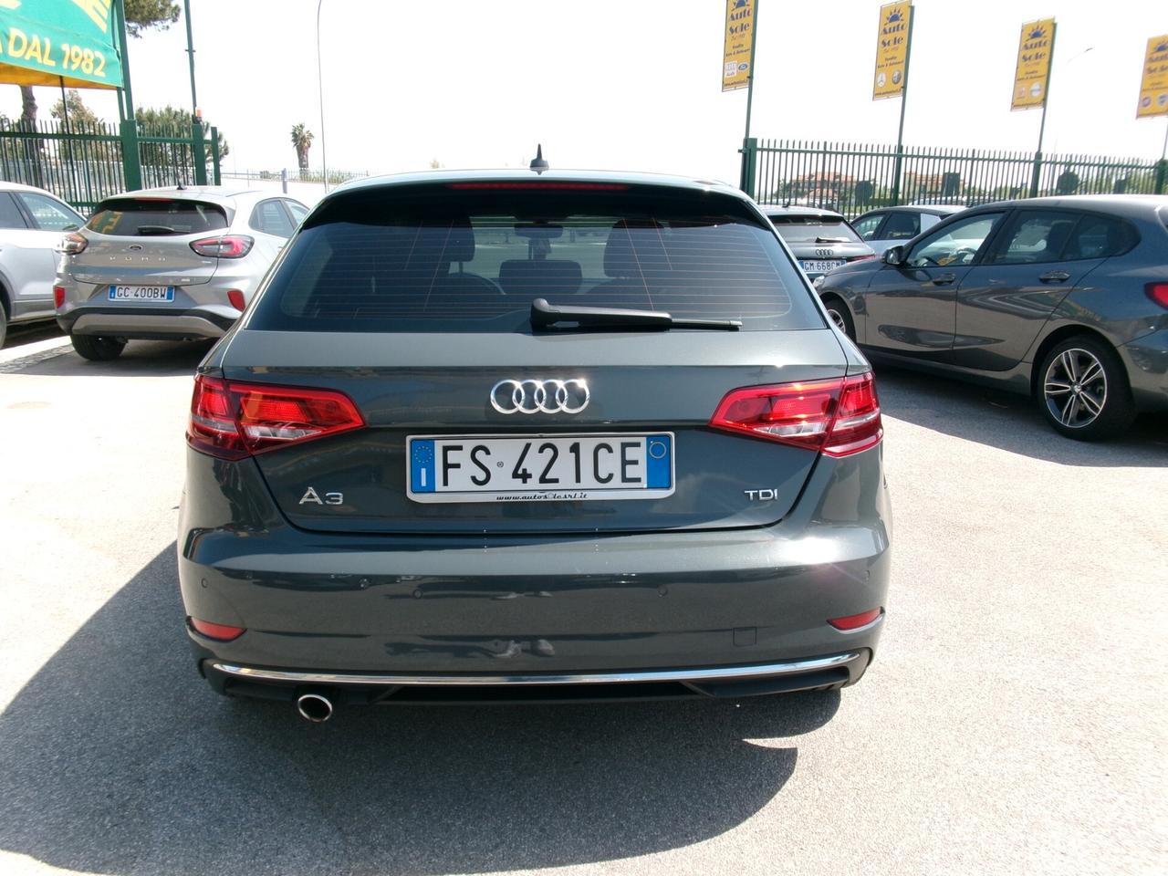 Audi A3 SPORTBACK 2.0 TDI 150CV E6 ADVANCED PLUS FULL LED/NAVI/PELLE/PDC
