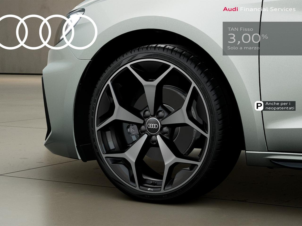 Audi A1 sportback 30 1.0 tfsi identity black 116cv s-tronic