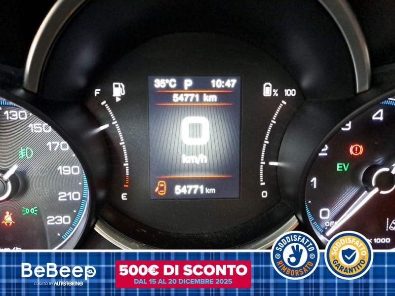 FIAT 500X 1.5 T4 HYBRID (RED) 130CV DCT