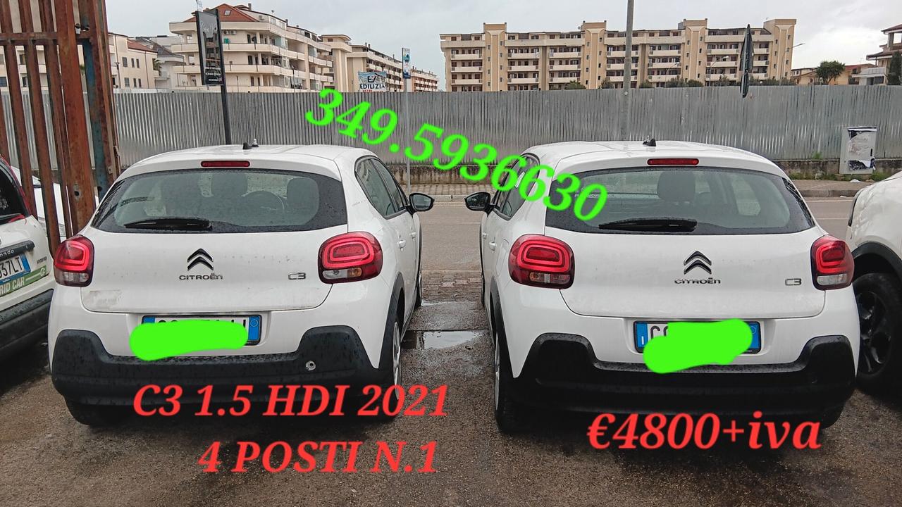 Citroen C3 usata Mondialcars 4 posti