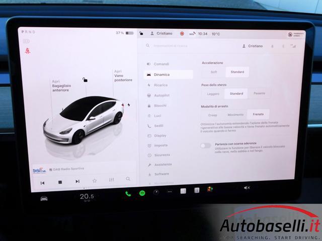 TESLA Model 3 RWD 'RESTYLING' AUTOMATICA, POTENZA DI PICCO 300CV