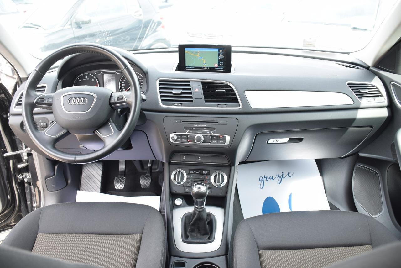 Audi Q3 2.0TDI 140CV 6M NAVI CRUISE SENSORI FULL