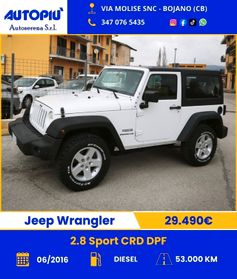 Jeep Wrangler 2.8 Sport CRD DPF