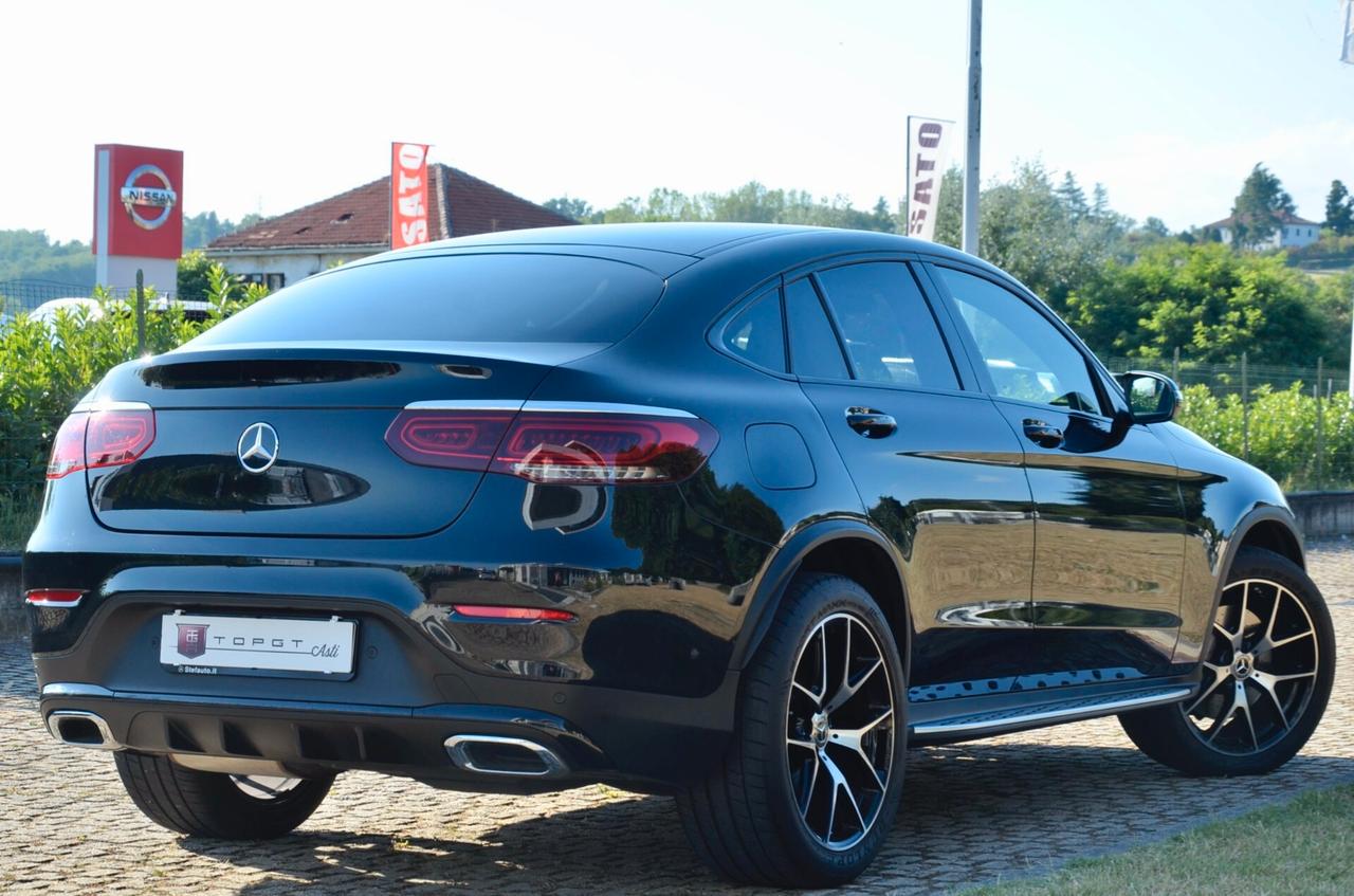 MERCEDES-BENZ GLC COUPE 300d PREMIUM AMG 4MATIC 245cv AUTO, UNICOPROP, SERVICE MERCEDES, UFF ITALIANA, EURO 6D, TETTO, NIGHT PACK, FARI LED, RETROCAMERA, PERMUTE