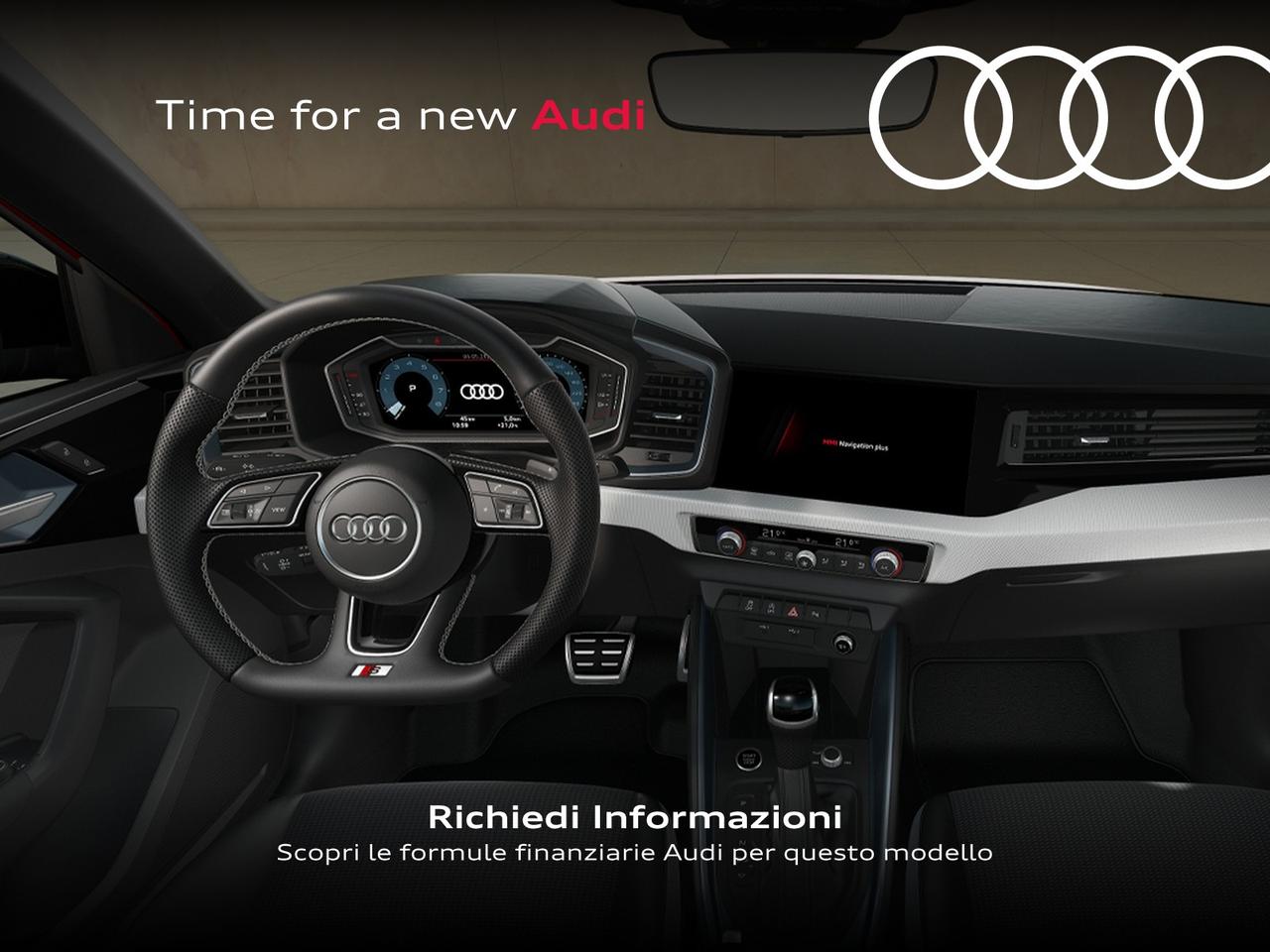 Audi A1 sportback 30 1.0 tfsi identity black 116cv s-tronic