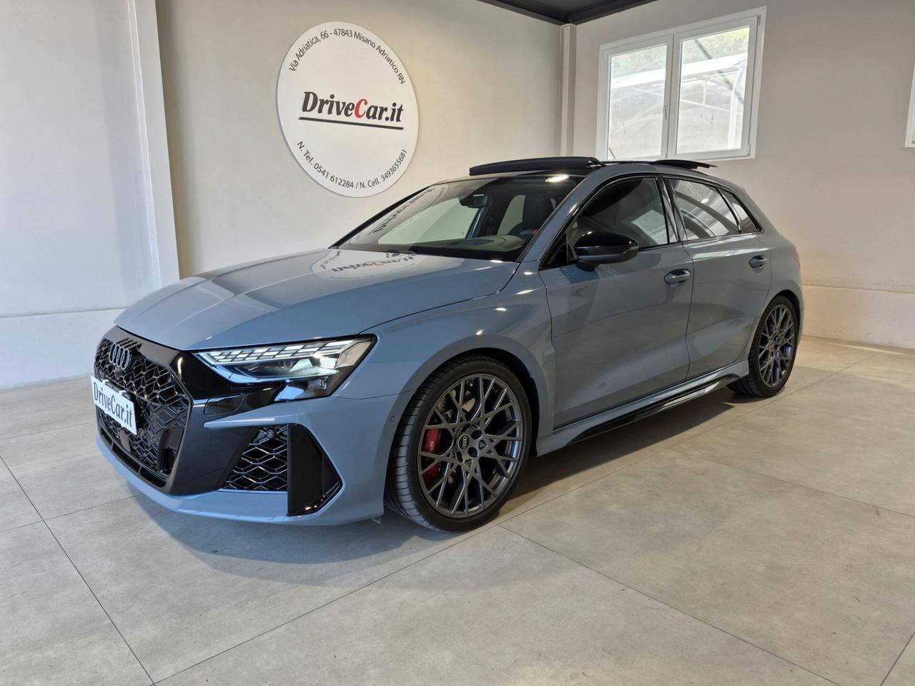 Audi A3 RS3 SPB SCARICHI TETTO MATRIX CARBONIO SONOS PELLE ACC PINZE ROSSE C19 280KM/H
