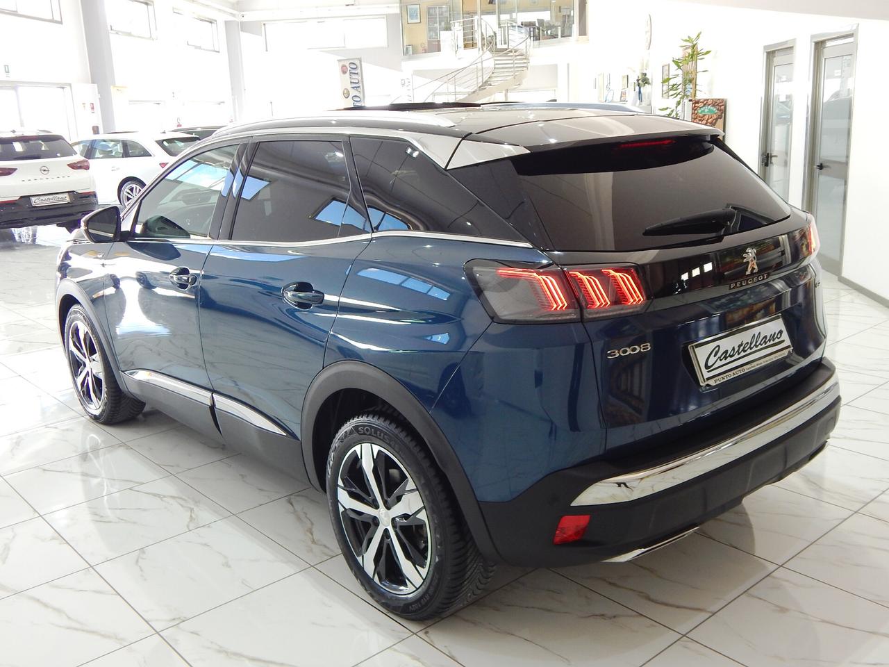 Peugeot 3008 1.5 bluehdi GT S&S AT8 TETTO-NAVI-PELLE-RADAR-LED