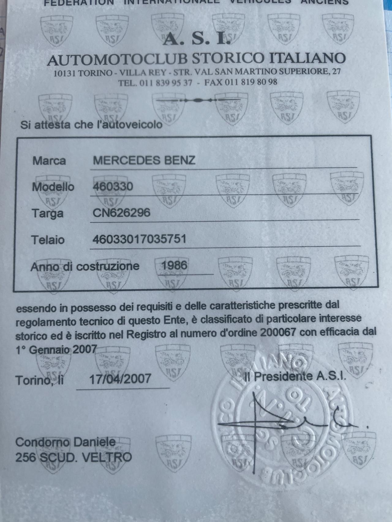 Mercedes-benz G 240 GD corto Furgone