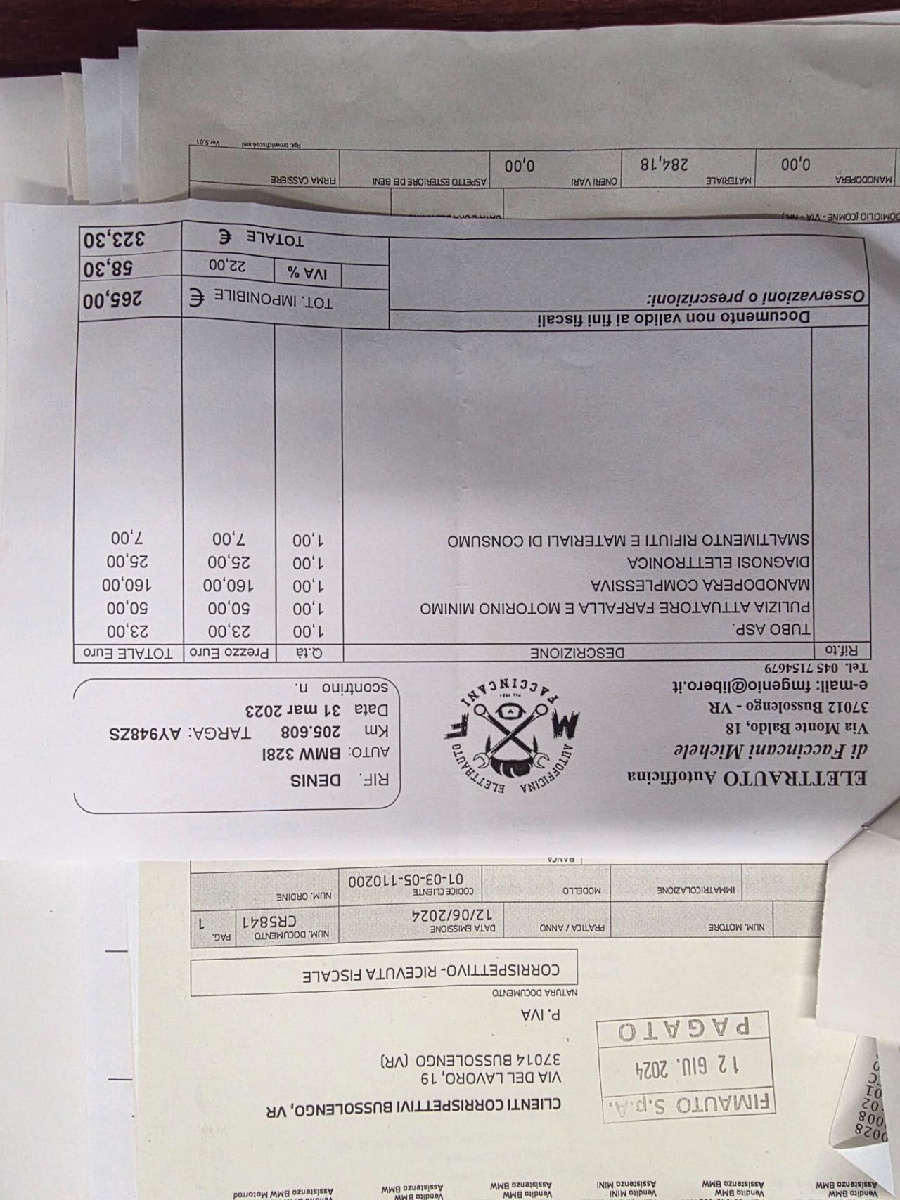Bmw 328 328i 24V cat 4 porte