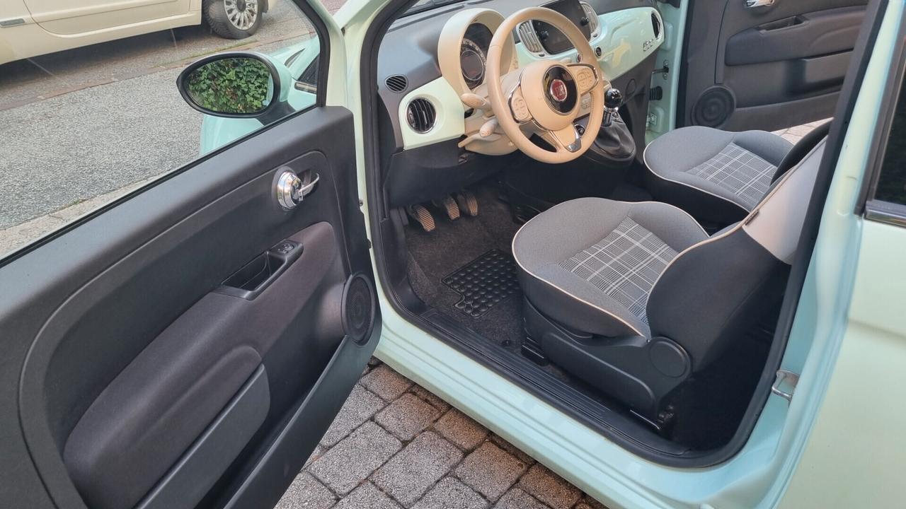 Fiat 500 1.2 Lounge 69cv anno2019 km 52000 neopat