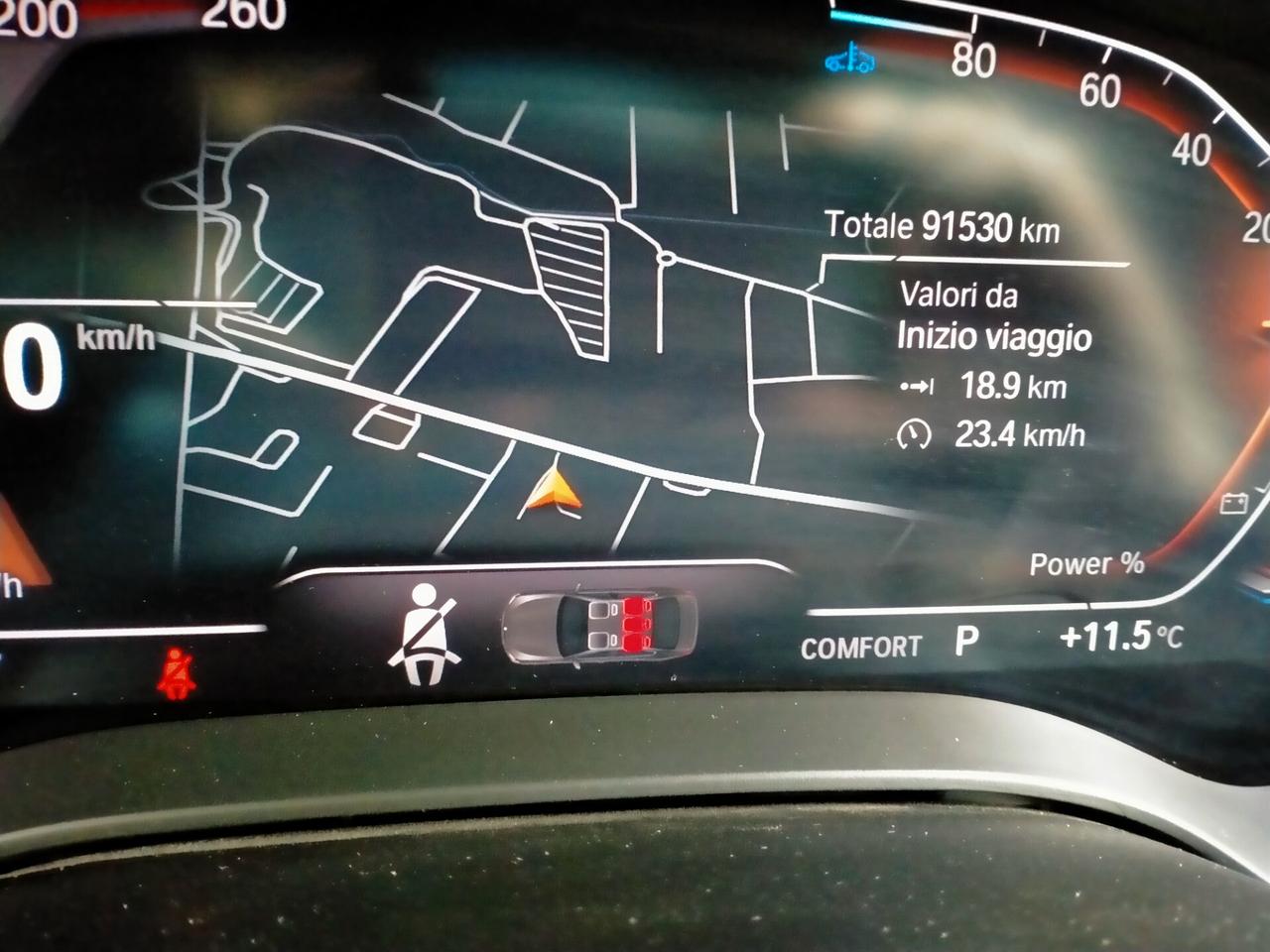 BMW 520 D TOUR. MHEV 48V XDRIVE M.Y.22 LEGA 19 MSPORT / PELLE NERA