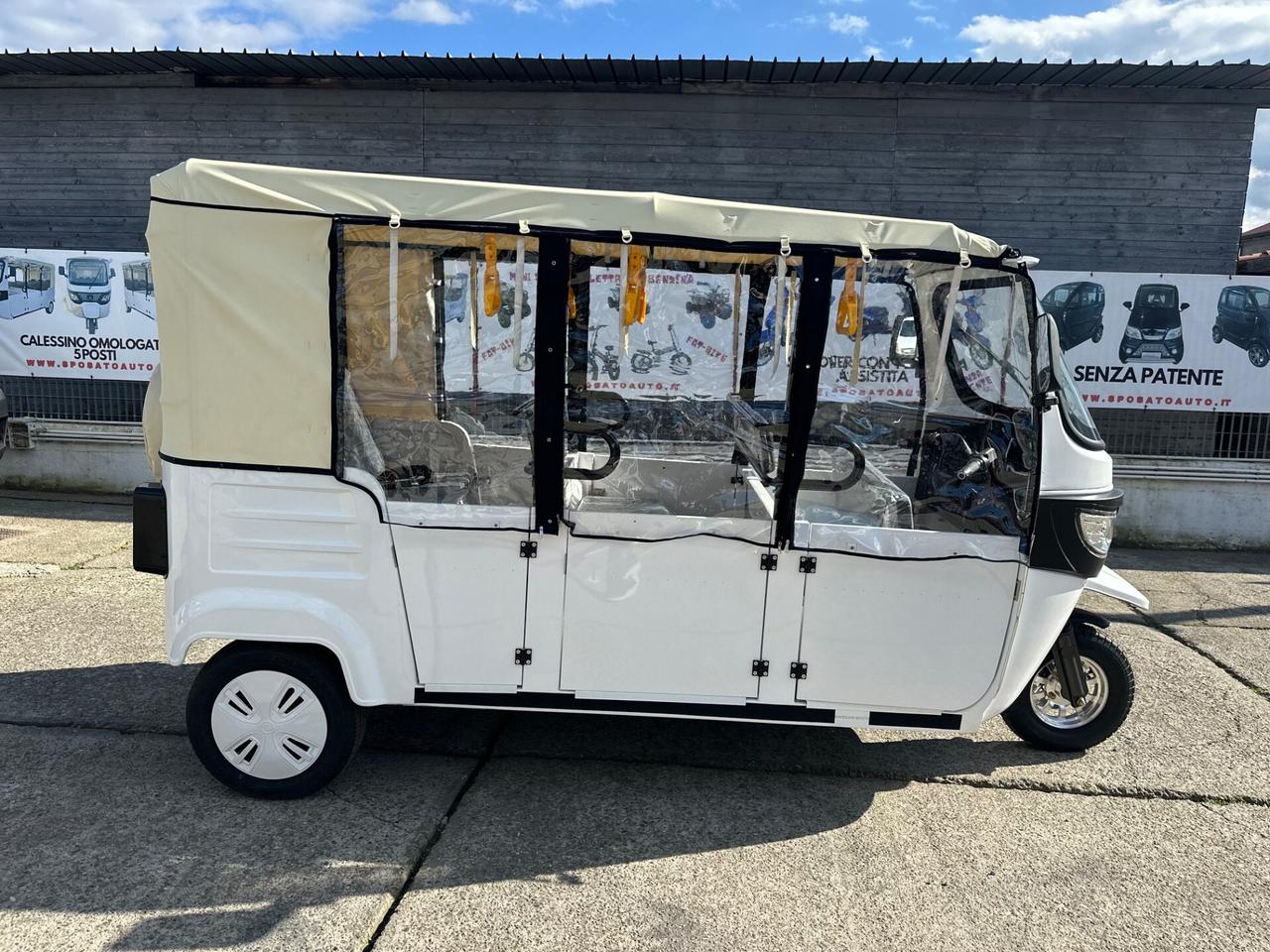 Altro Altro Nuova Ape CALESSINO ELETTRICO MODELLO ITALY 5 posti