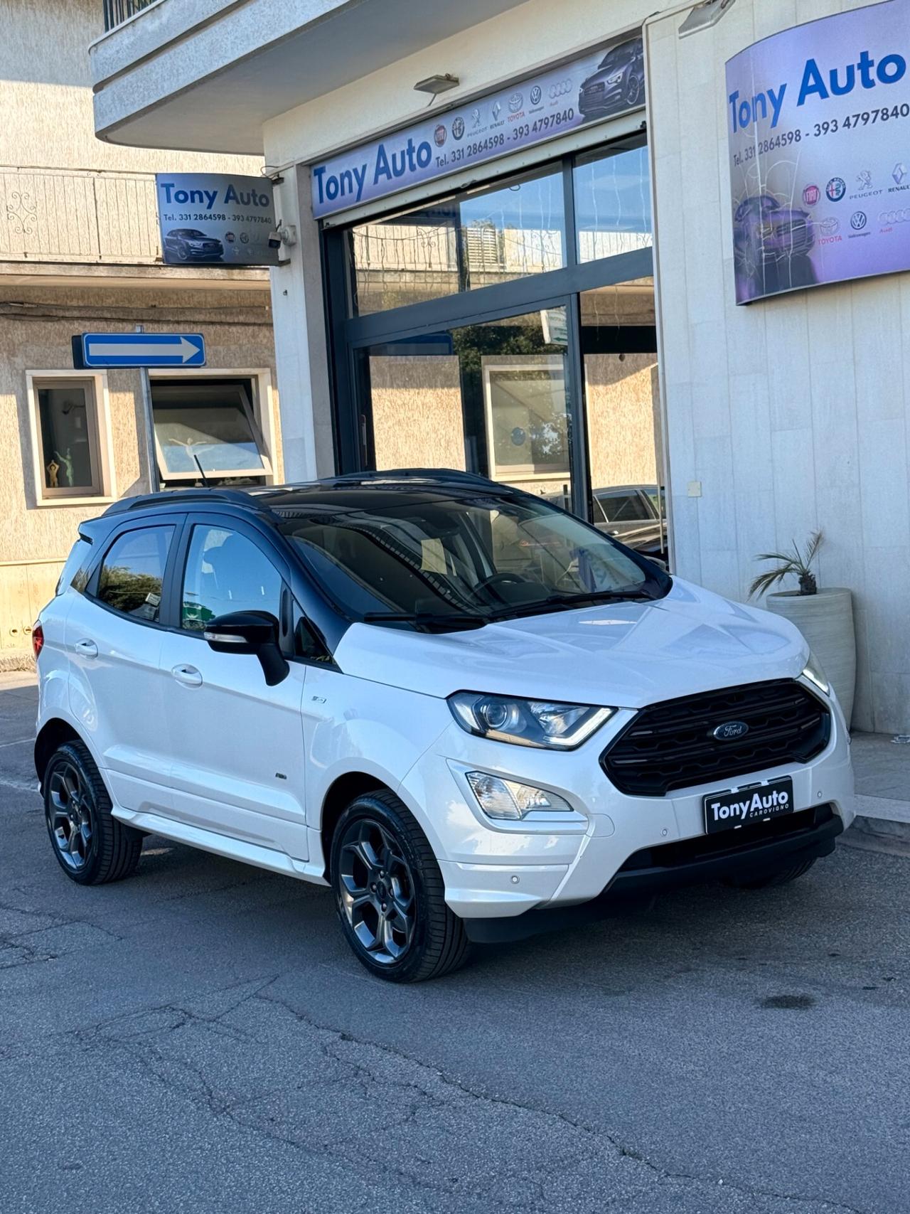 Ford EcoSport 1.5 ecoblue ST-Line Black Edition NAVI,TELECAMERA,ANDROID AUTO,APP CONNECT,ALCANTARA,SCHERMO DIGITAL