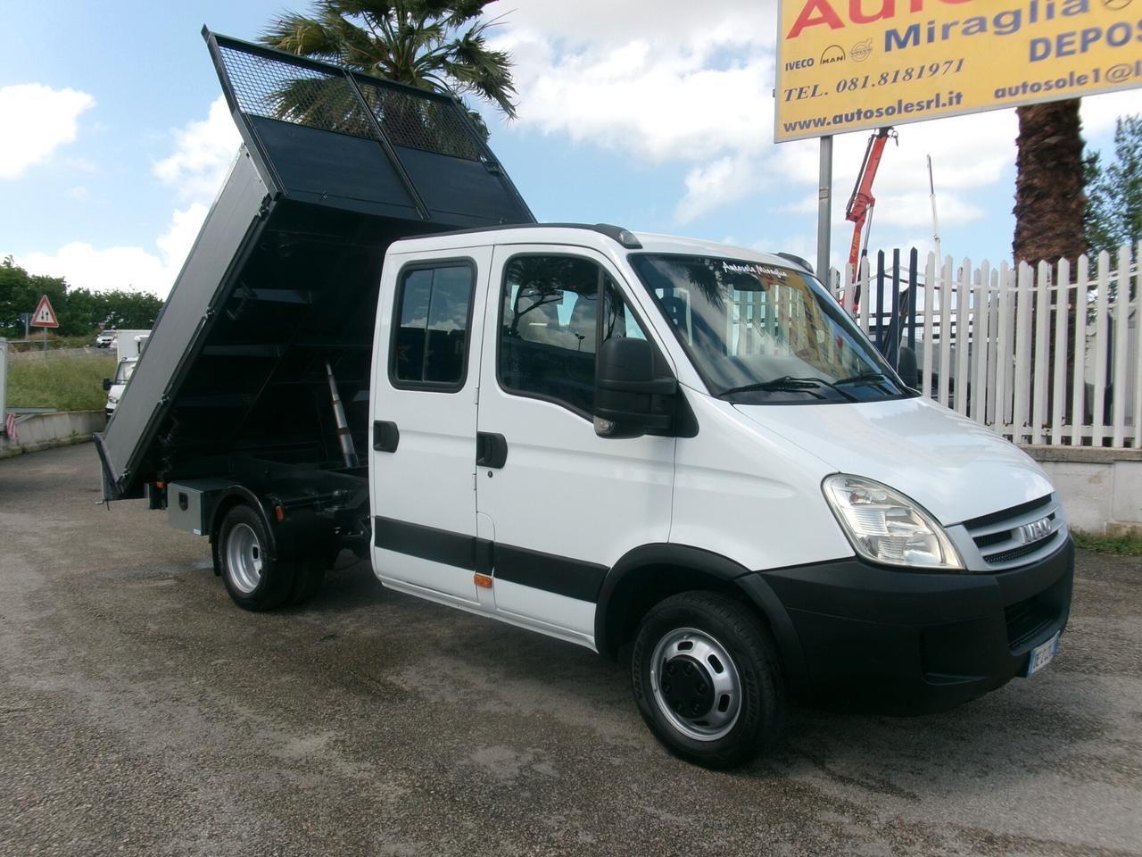 Iveco Daily 35C15 3000 150CV 200000 KM DOPPIA CABINA 7P RIBALTABILE TRILATERALE