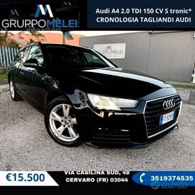 Audi A4 2.0 TDI 150 CV S tronic*CRONOLOGIA TAGLIANDI AUDI