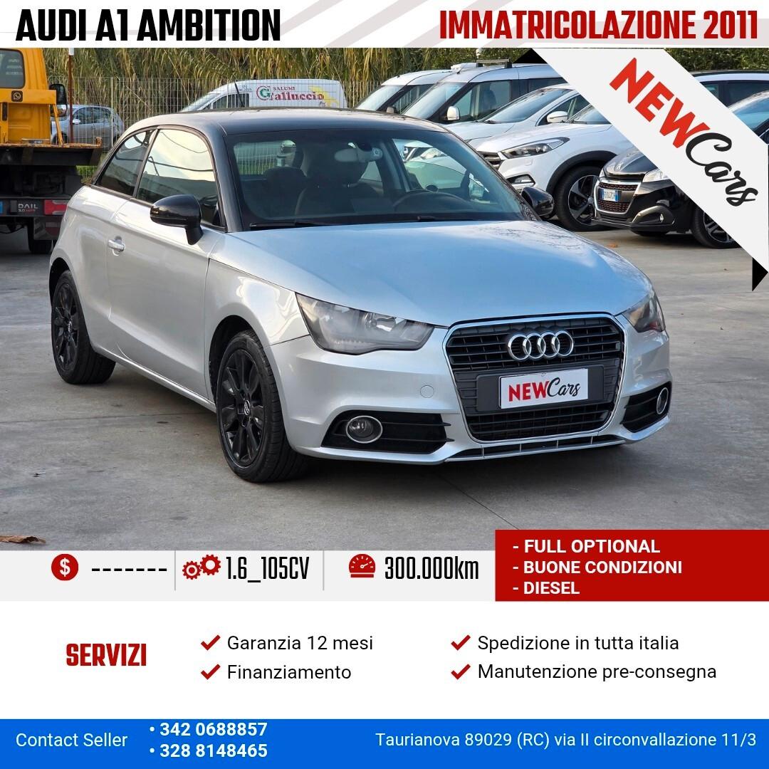 Audi A1 1.6 TDI 105 CV Ambition