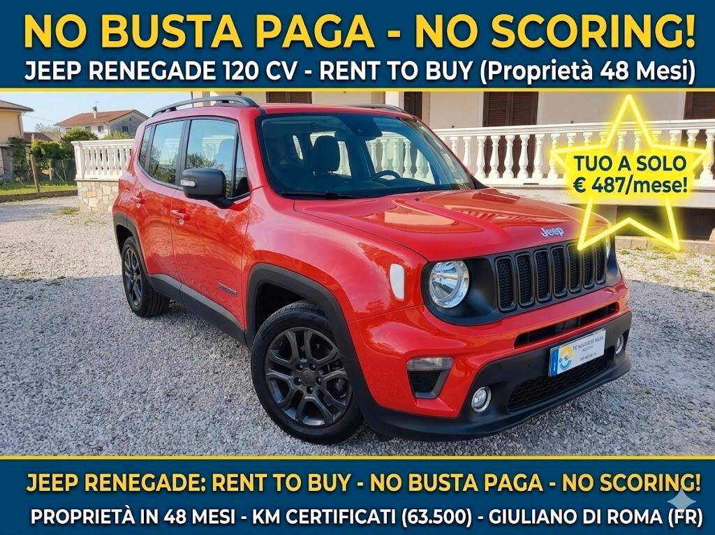 JEEP RENEGADE 120 CV – RENT TO BUY-NO BUSTA PAGA