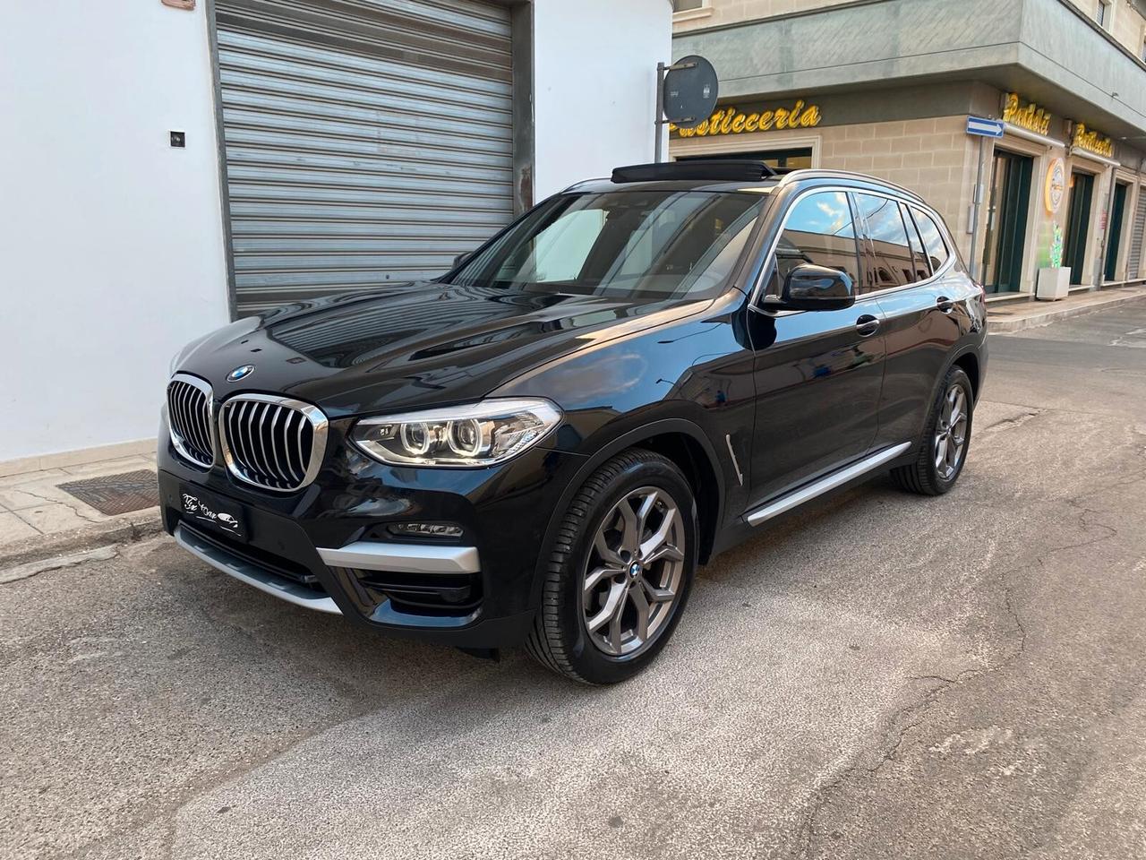 BMW X3 20D X-DRIVE X-LINE MHEV 48V 190CV TETTO PELLE CAM ANNO 2021