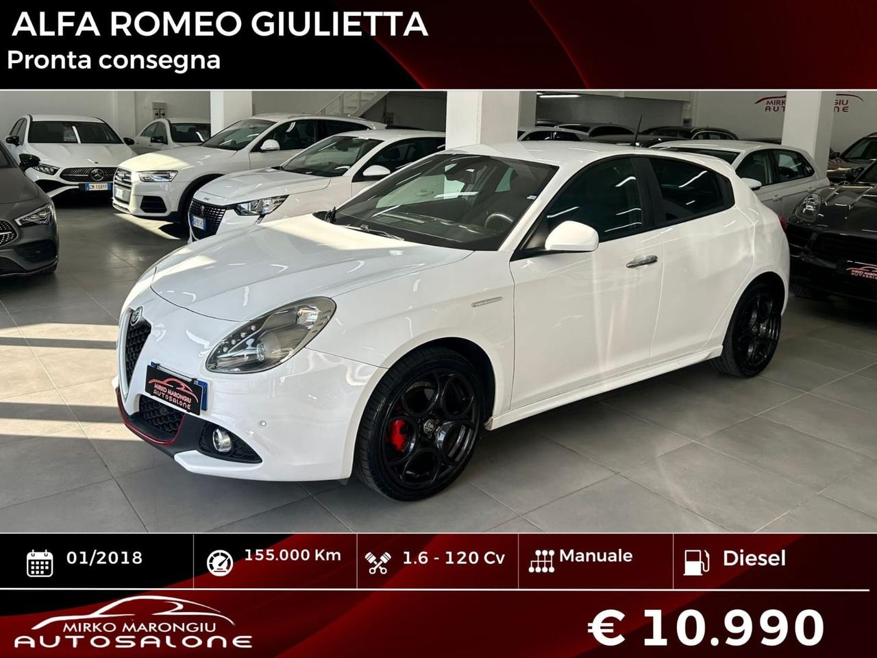 Alfa Romeo Giulietta 1.6 120 Super FINANZIABILE