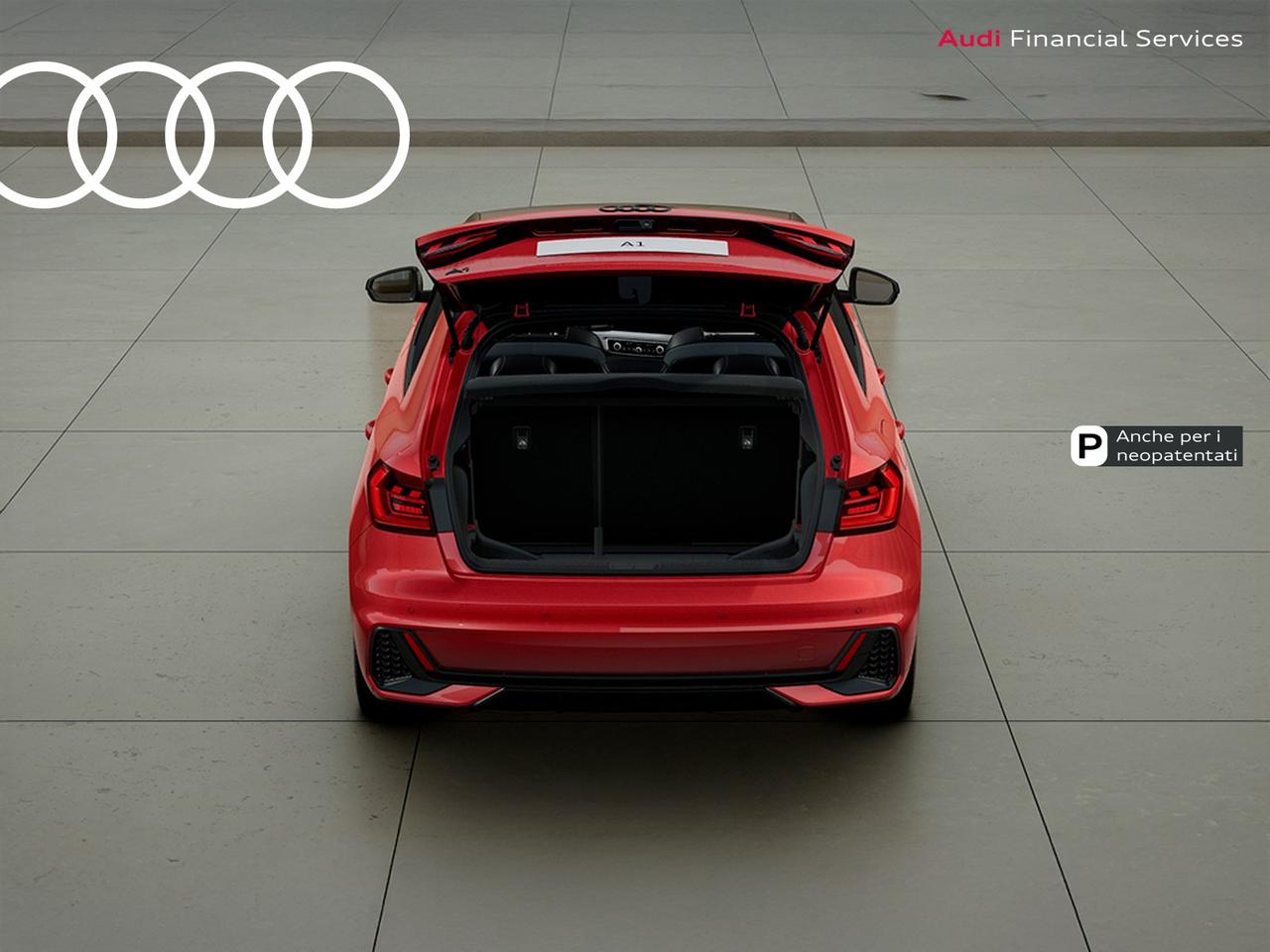 Audi A1 sportback 30 1.0 tfsi identity black 116cv s-tronic