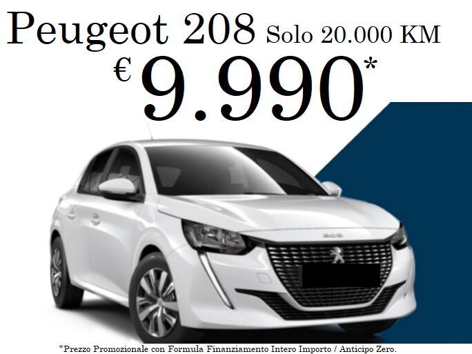Peugeot 208 PREZZO N° 1 in ITALIA