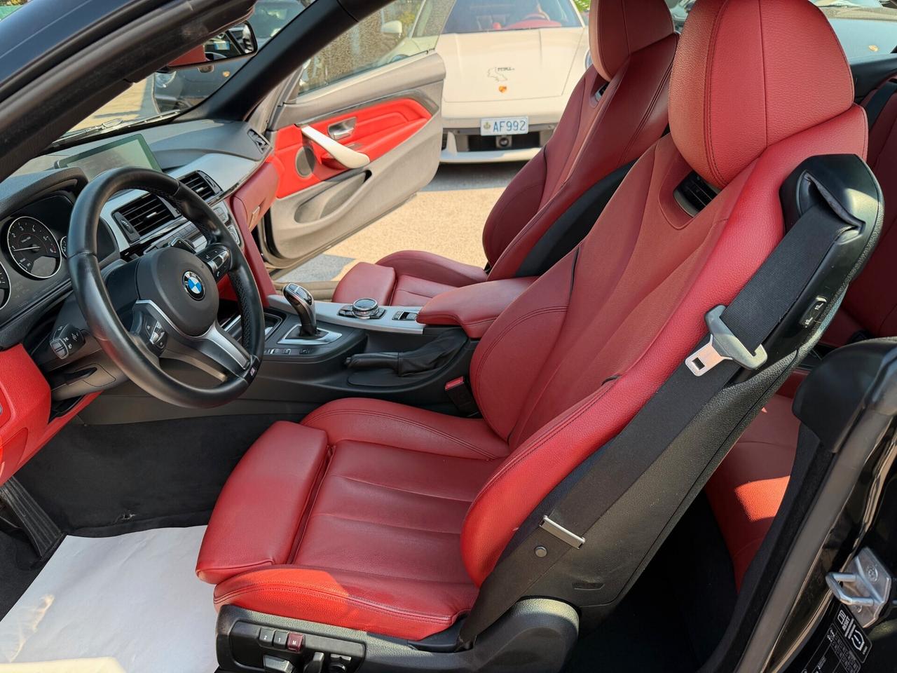 Bmw 420 420d Cabrio Msport /PELLE ROSSA/HEAD/FULL